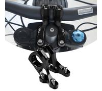 CTDOESO 2Pcs Front Handlebar Risers Stem Mount,Dirt Bike Aluminum Bar Mount with 1" Riser Bracket Handle Bar Riser for Sur Ron Light Bee X LBX Segway X260 X160 (Black)