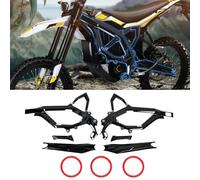 CTDOESO Gloss Black Frame Guards Kit,Body Frame Fairing Protective Cover Protector Guard Sticker Side Body Panel Side Spoiler Cowl Accessoires for Sur Ron Ultra Bee