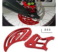 CTDOESO Rear Brake Disc Guard and Caliper Cover, Billet Rear Sprocket Protective Cover Rear Disk Guards Rotor Adapter Brake Caliper Protector for Sur-Ron MX and X Bike and for Segway X260 (Red)