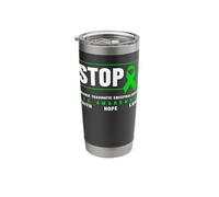 CTE Awareness Shirt - Stop Chronic Traumatic Encephalopathy Stainless Steel Insulated Tumbler
