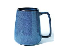 Cteahrow Large 24 OZ/700ml Ceramic Coffee Mugs, Capacity Mug with Handle,Tea Cup,Dishwasher Microwave Safe,for Office and Home (Blue)