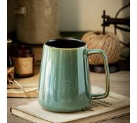 Cteahrow Large 24 OZ/700ml Ceramic Coffee Mugs, Capacity Mug with Handle,Tea Cup,Dishwasher Microwave Safe,for Office and Home (Green)