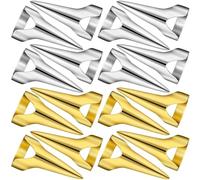 CTEAKOP 16 Pieces Hair Parting and Selection Tools, Gold/Silver, Retro Nail Finger Hair Parting Rings, Parting Comb for Braids for Braids, Curling, Styling, Hair Extension, Halloween, Cosplay