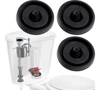 CTEAKOP 3 Pcs Black Toilet Fill Valve Seal Replacement Part, Rubber Toilet Parts Inside Tank Kit, Flush Valve Seal for Fluidmaster 200, 747 and 400 Models Toilet Fill Valve