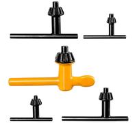 CTEAKOP 5pcs Drill Chuck Key Wrench, Replacement Drill Press Chuck Key, Electric Drill Clamping Tool (5 Sizes: 1/4" 3/8" 1/2" 5/8" 3/4")