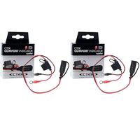 CTEK 56-382 Indicator Eyelet M8 Practical LED Indicator for Immediate Indication of Battery Charge Levels, Red/Black (Pack of 2)