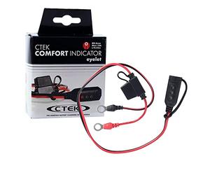 CTEK 56-382 Indicator Eyelet M8 Practical LED Indicator for Immediate Indication of Battery Charge Levels, Red/Black
