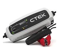 CTEK CT5 Time to Go - Fully Automatic Battery Charger with Countdown Display (Charges, Maintains and Reconditions Car and Motorcycle Batteries) 12 V, 5 Amp, Black