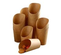 CTForest Pack of 50 bubble waffle bags, snack container, bubble waffle iron bags, suitable for chips, chicken nuggets (12 oz)