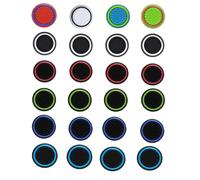 CTHTBZ 24PCS Silicone Thumb Grips for PS4, PS5, Performance Analog Stick Joystick Caps for PS3, Xbox One, Xbox Series X/S, Xbox 360, Switch Pro Controller (Black&Green)