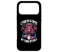 Cthulhu & Caffeine Dark Passions, Vintage Cthulhu Coffee Case for iPhone 17 Pro Max
