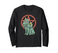 Cthulhu Cat Cosmic Horror Funny Lovecraft Kitty Long Sleeve T-Shirt