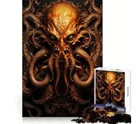 Cthulhu D Deko Art Adults 1000 Piece Jigsaw Puzzle Cognitive Skill Tight Connection Fun Challenge Classic Xmas Gift (38x26cm)