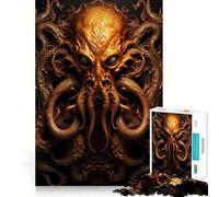 Cthulhu D Deko Art Jigsaw for Teenagers1000 Pieces Strong Logic Cozy Fun Joyful Challenge (38x52cm)