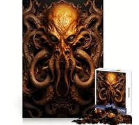 Cthulhu D Deko Art Jigsaws for Adults1000 Pieces Tension Relief Vivid Print Playful Challenge Perfect Decor (50x75cm)