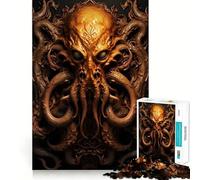 Cthulhu D Deko Art Jigsaws for Adults1000 Pieces Tension Relief Vivid Print Playful Challenge Perfect Decor (50x75cm)