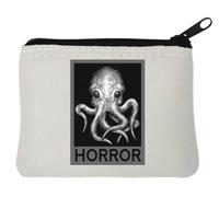 Cthulhu H.P. Lovecraft Horror Artwork Neoprene Coin Purse Pouch 10x11cm White