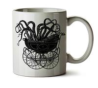 Cthulhu Hp Lovecraft Octo Pus in A Baby Carriage Cups with Handle Coffee Cups Unique Cup for Restaurant Café Beverages 330Ml