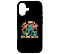 Cthulhu, I Sip Coffee And Hate People, Grumpy Cthulhu Coffee Case for iPhone 17
