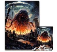 Cthulhu Invasion Puzzles for 1000 Piece Wooden Jigsaw Brain Challenge, for Teenagers & Home Decor 50x75CM/19.68x29.52inch