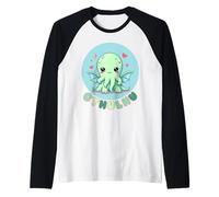 Cthulhu Kawaii Mythos Funny Cosmic Horror Eldritch Gods Raglan Baseball Tee
