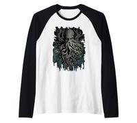 Cthulhu Lovecraft | Horror Cthulhu Myth | Entity of Cthulhu Raglan Baseball Tee