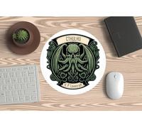 Cthulhu - Lovecraftian Cosmic Horror Design Mouse Mat for PC or Laptop - Ideal for Gaming and Office and Lovers of The Tentacular Entities of the Genius of Providence.