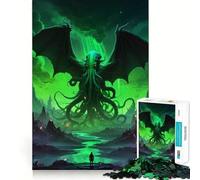 Cthulhu Mythos Art 1000 Piece Jigsaws for Adults Stress Free Nice Thick Happy Challenge Premium Gift (38x52cm)