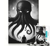 Cthulhu Mythos Art for Adults 1000 Piece Jigsaw Puzzle DownTime Game Indoor Play Fun Challenge Wall Accent (38x52cm)
