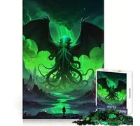 Cthulhu Mythos Art Jigsaw Puzzles 1000 Pieces for Adults Strong Logic Color Fast Fun Challenge (50x75cm)