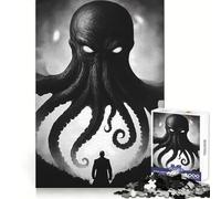 Cthulhu Mythos Art Jigsaw Puzzles 1000 Pieces for Teenagers Logic Boost Snug Joint Home Fun Premium Gift (38x26cm)