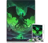 Cthulhu Mythos Art Jigsaw Puzzles for Teenagers 1000 Brain Teaser Educational Game Memorable Heartfelt Gift Option Size 38x26cm
