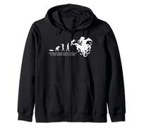 Cthulhu Mythos Evolution Theory Lovecraft Roleplay Zip Hoodie