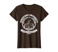 Cthulhu Octopus Miskatonic University 1922 Arkham T-Shirt, Women, Brown, X-Small