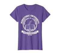 Cthulhu Octopus Miskatonic University 1922 Arkham T-Shirt, Women, Purple Heather, Medium