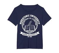 Cthulhu Octopus Miskatonic University 1922 Arkham T-Shirt, Women's Plus, Navy Blue, 6X