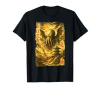 Cthulhu Over Edo Vintage Japanese Ukiyo-e Cosmic Horror T-Shirt