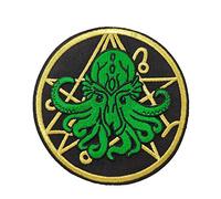 Cthulhu R'Lyeh H.P Lovecraft Horror Logo Embroidered Iron on Patch Creative Gift