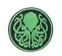 Cthulhu R'Lyeh H.P Lovecraft Horror Logo Embroidered Iron on Patch Holloween Creative Gift