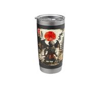 Cthulhu Samurai Japanese Lovecraft Horror Vintage Style Stainless Steel Insulated Tumbler