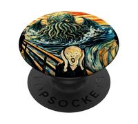 Cthulhu Scream, Der Schrei, Cosmic Horror Art PopSockets Adhesive PopGrip