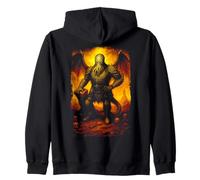 Cthulhu the Rlyehian, Lovecraftian Dark Fantasy Art Painting Zip Hoodie