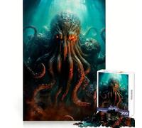 Cthulhus Dominion 1000 Piece Jigsaws for Adults Puzzle Decompress Tight Joint Fun Challenge Art Decor (50x75cm)