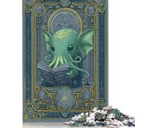 Cthulhu's Tome Creative Square Jigsaw Puzzles for Adults And Wooden Puzzles Challenging Game 300pcs (40x28cm)