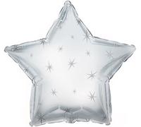 CTI C814883 Silver Star Foil Balloon-1 Pc
