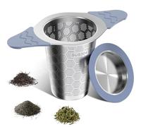 CTIANWXY Tea Infuser for Loose Leaf Tea,18/8 Stainless Steel Tea Infuser with Heat Proof Silicone Handles,Extra Fine Mesh Tea Strainers Filter Fine Tea Leaves Effectively,Fits TeaPots/Mugs