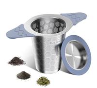 CTIANWXY Tea Infuser for Loose Leaf Tea,18/8 Stainless Steel Tea Infuser with Heat Proof Silicone Handles,Extra Fine Mesh Tea Strainers Filter Fine Tea Leaves Effectively,Fits TeaPots/Mugs