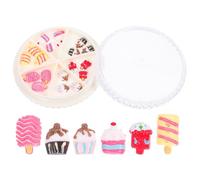 CTIRCHIU 1 Box of Assorted Colour Nail Art Studs for DIY Manicure Decoration, Creative Plastic Charms Suitable for Natural and Artificial Nails, for Professional Use and Ladies