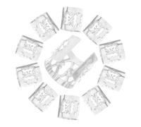 CTIRCHIU 100pcs Adjustable Hollow Dreadlock Beads Hair Jewelry Braids Accessories Lightweight Metal Braiding for Crochet Passion Twist Hair Styles