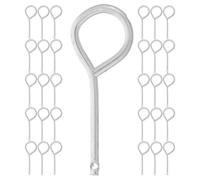CTIRCHIU 100pcs Fire Extinguisher Pins Stainless Steel Safety Lock Pins with Convenient Design Silver Color Prevents Accidental Triggering for Vehicles and Homes
